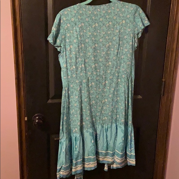 Blue La Ros Wrap Dress - Picture 6 of 6